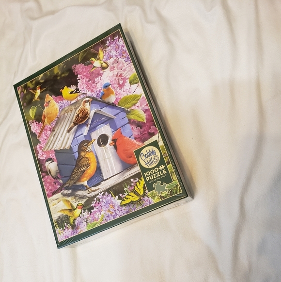 NEW Spring Bird House Jigsaw Puzzle Family 1000 piece Fun Cardinals Games - Picture 7 of 8